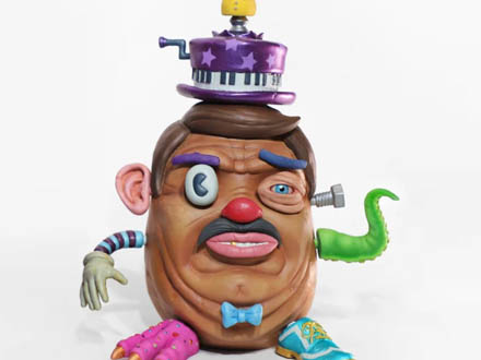 3D打印与艺术碰撞：3D打印的“土豆脸”玩具搞怪又有趣