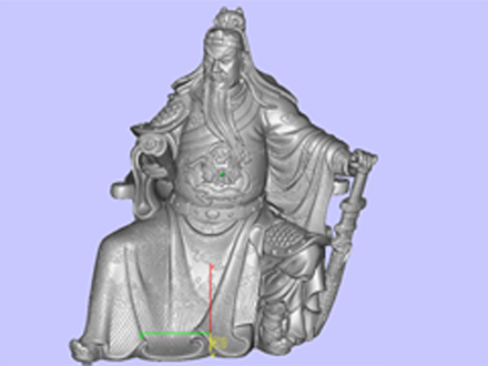 三维扫描案例关公雕像3D扫描后打印效果展示